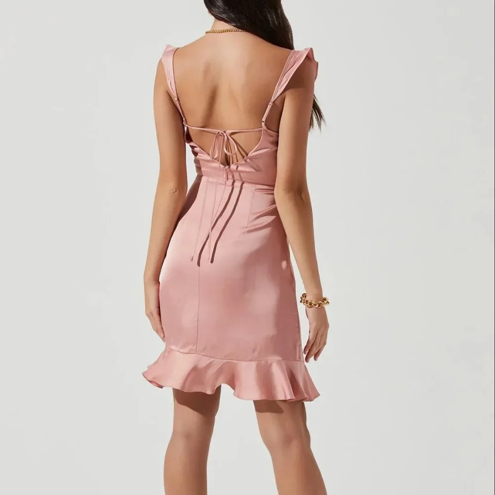 New with tags ASTR the Label Marla Ruffle Mini dress - Picture 3 of 5